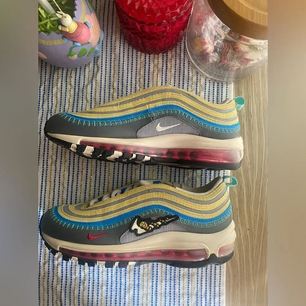 Nike Air Max 97 SE GS Air Sprung Multi Junior Kids Women 5.5Y Casual DN4381-001